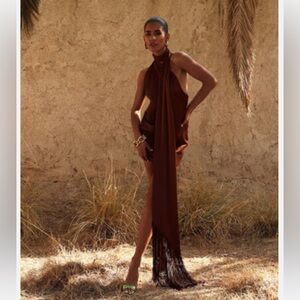 NWT Rat & Boa Serafia Dress in Cocoa / Tiramisu XXS